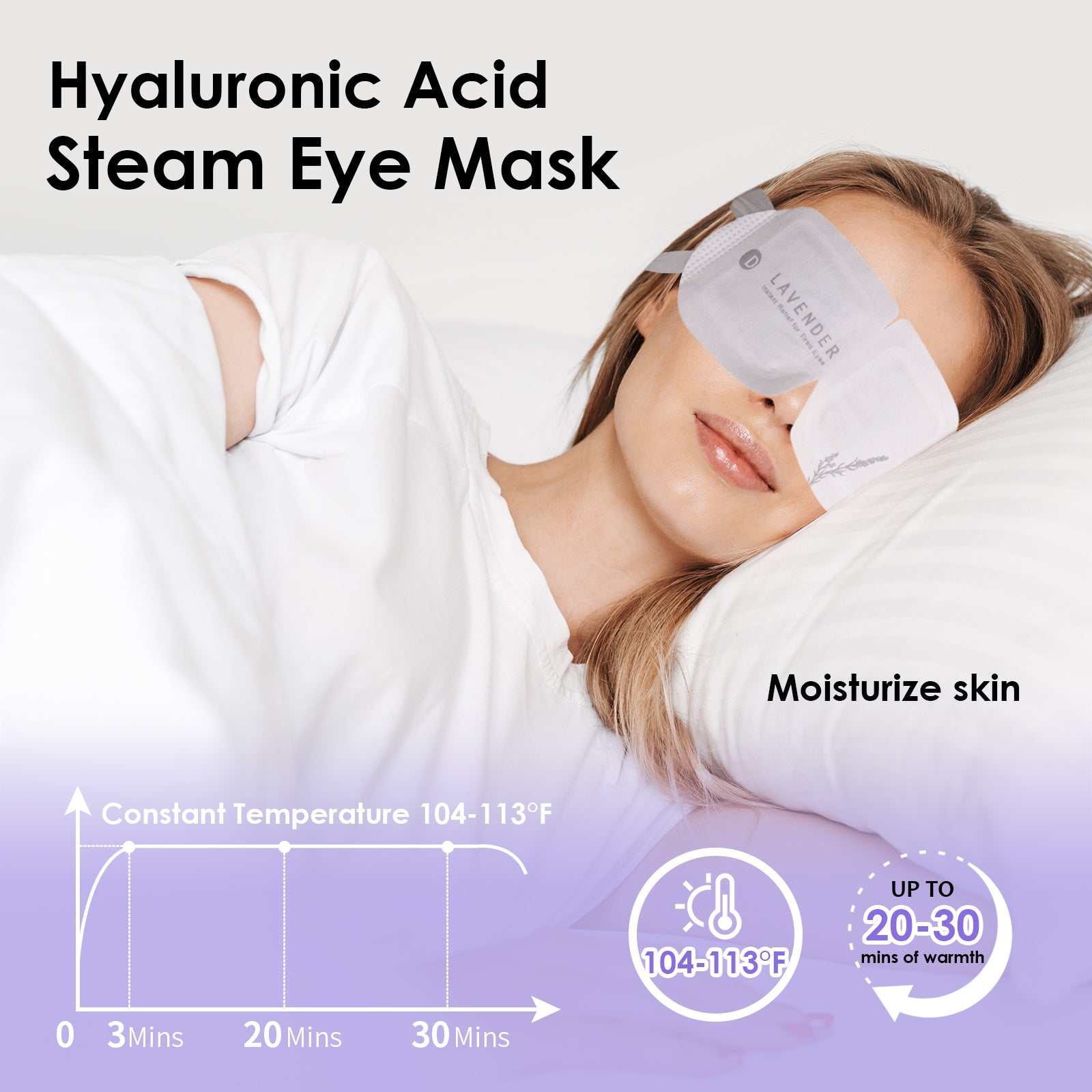 Ditoi Hyaluronic Acid Steam Eye MaskDitoi Lavender Hyaluronic Acid Steam Eye Mask