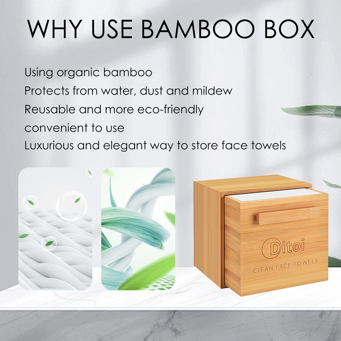 Bamboo Box with Drawer