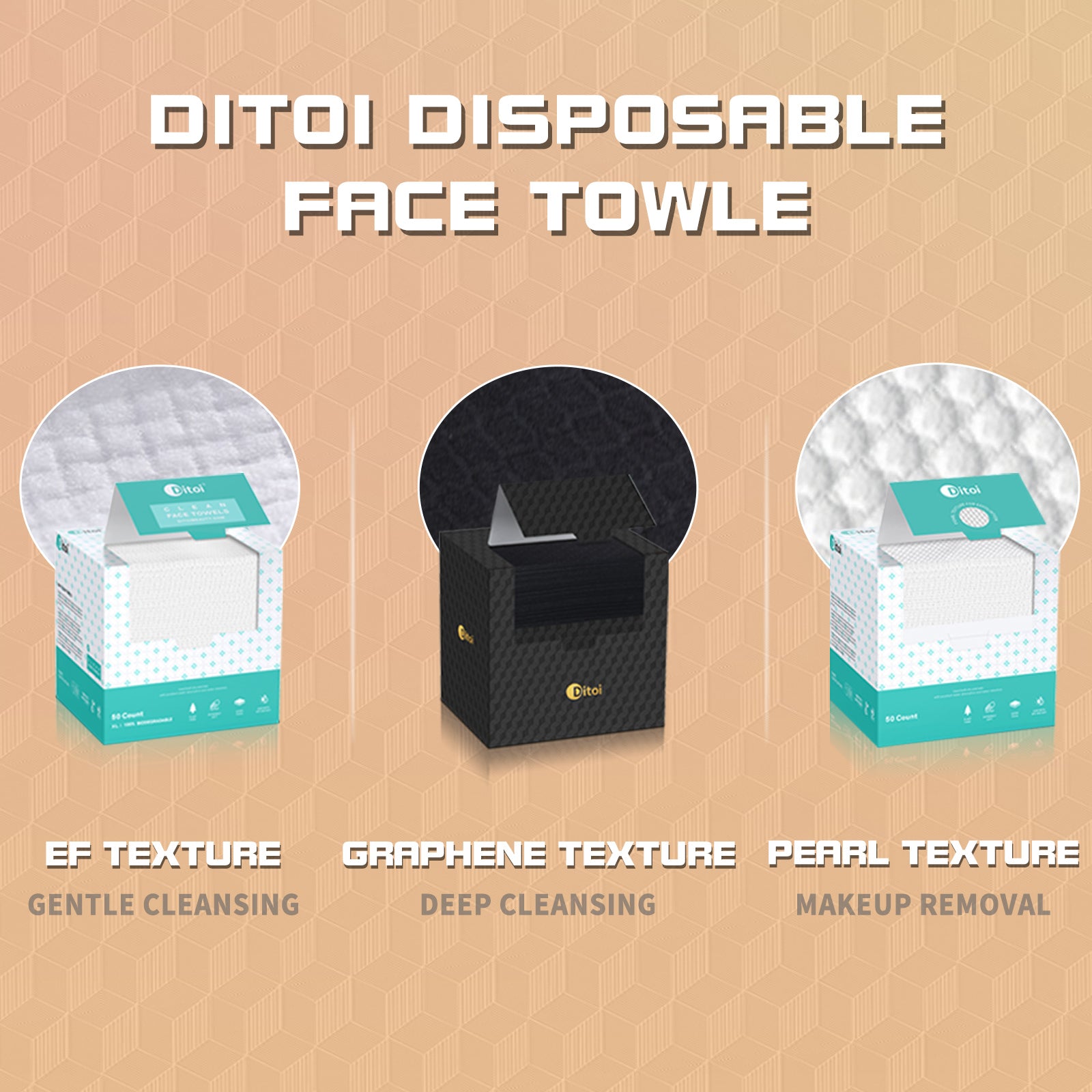 Ditoi Graphene Face Towels For Oily, Acne, Pimple Skin, Heavy Makeup